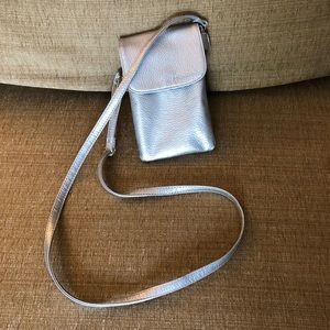 Crossbody Night on the Town Silver Bag